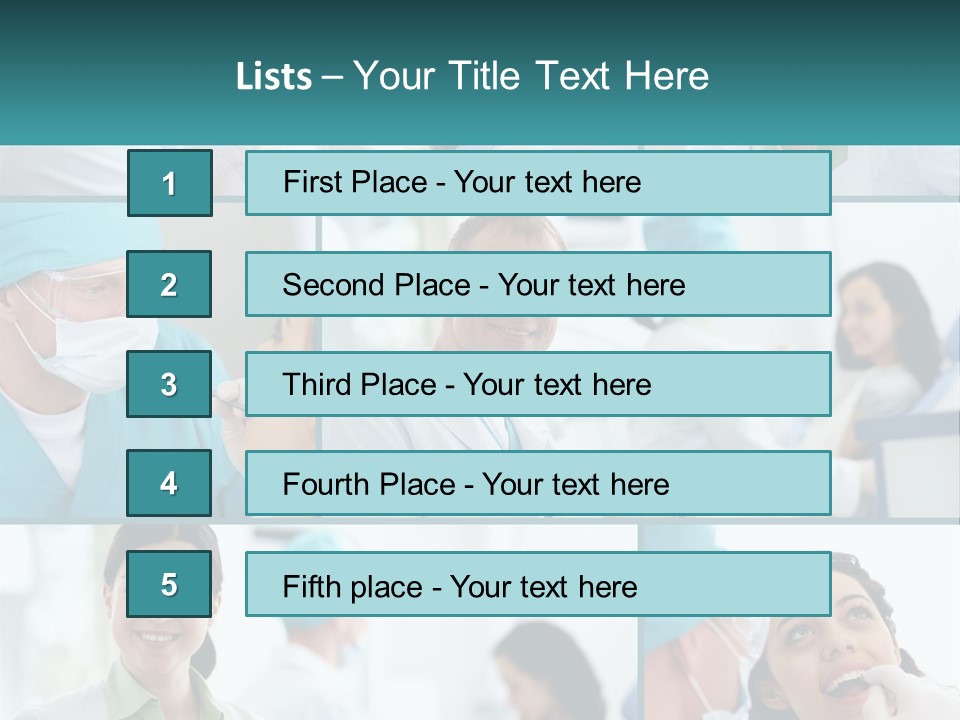 A Collage Of Photos Of Doctors In Scrubs PowerPoint Template