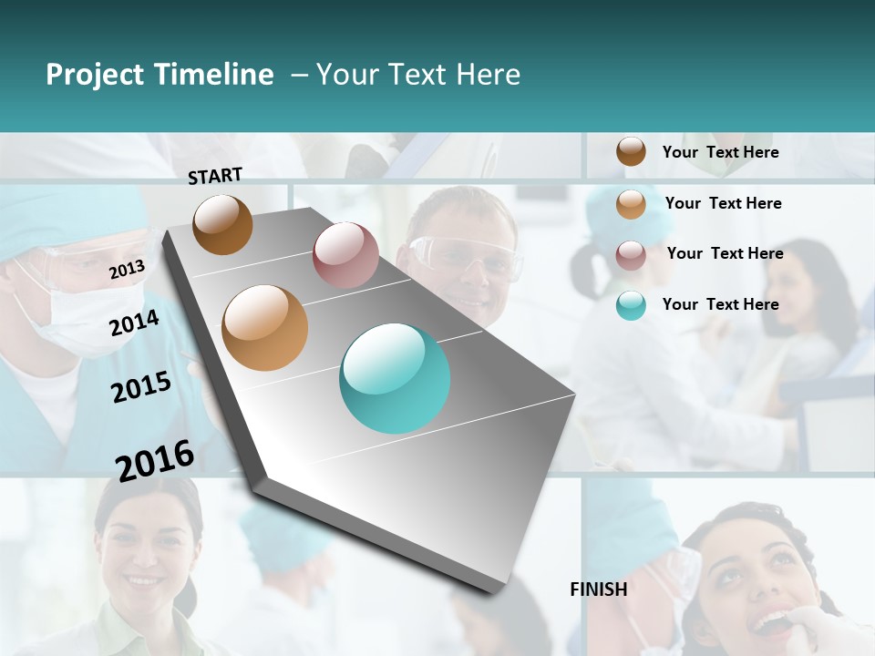 A Collage Of Photos Of Doctors In Scrubs PowerPoint Template