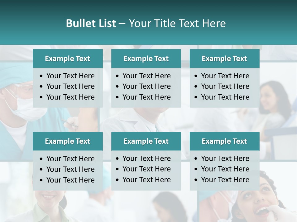 A Collage Of Photos Of Doctors In Scrubs PowerPoint Template