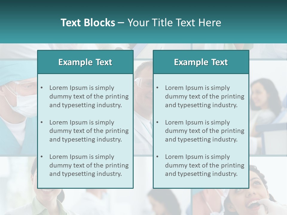 A Collage Of Photos Of Doctors In Scrubs PowerPoint Template