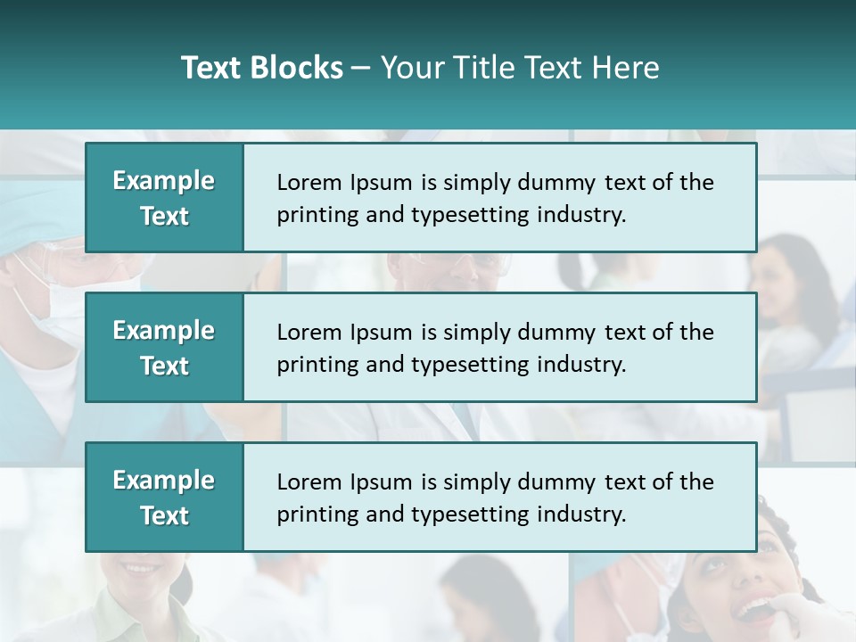 A Collage Of Photos Of Doctors In Scrubs PowerPoint Template