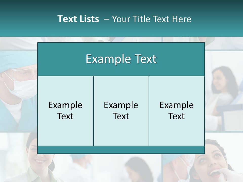 A Collage Of Photos Of Doctors In Scrubs PowerPoint Template