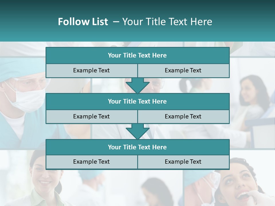 A Collage Of Photos Of Doctors In Scrubs PowerPoint Template