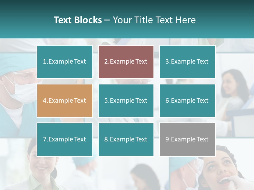 A Collage Of Photos Of Doctors In Scrubs PowerPoint Template