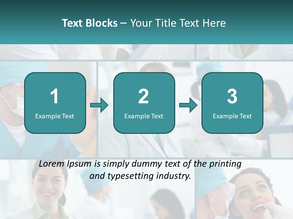 A Collage Of Photos Of Doctors In Scrubs PowerPoint Template