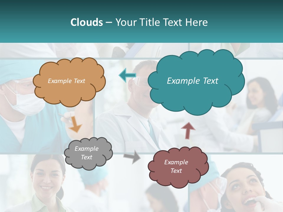 A Collage Of Photos Of Doctors In Scrubs PowerPoint Template