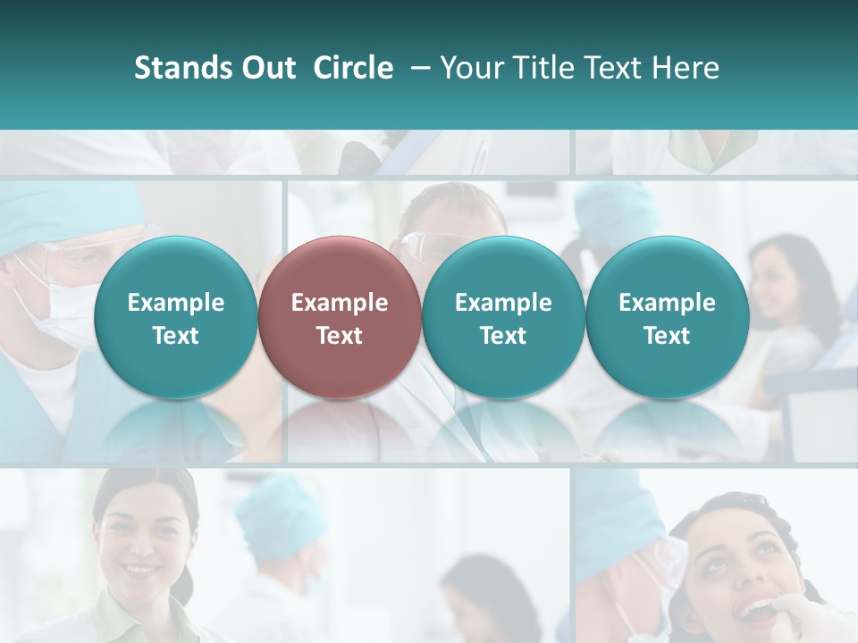 A Collage Of Photos Of Doctors In Scrubs PowerPoint Template