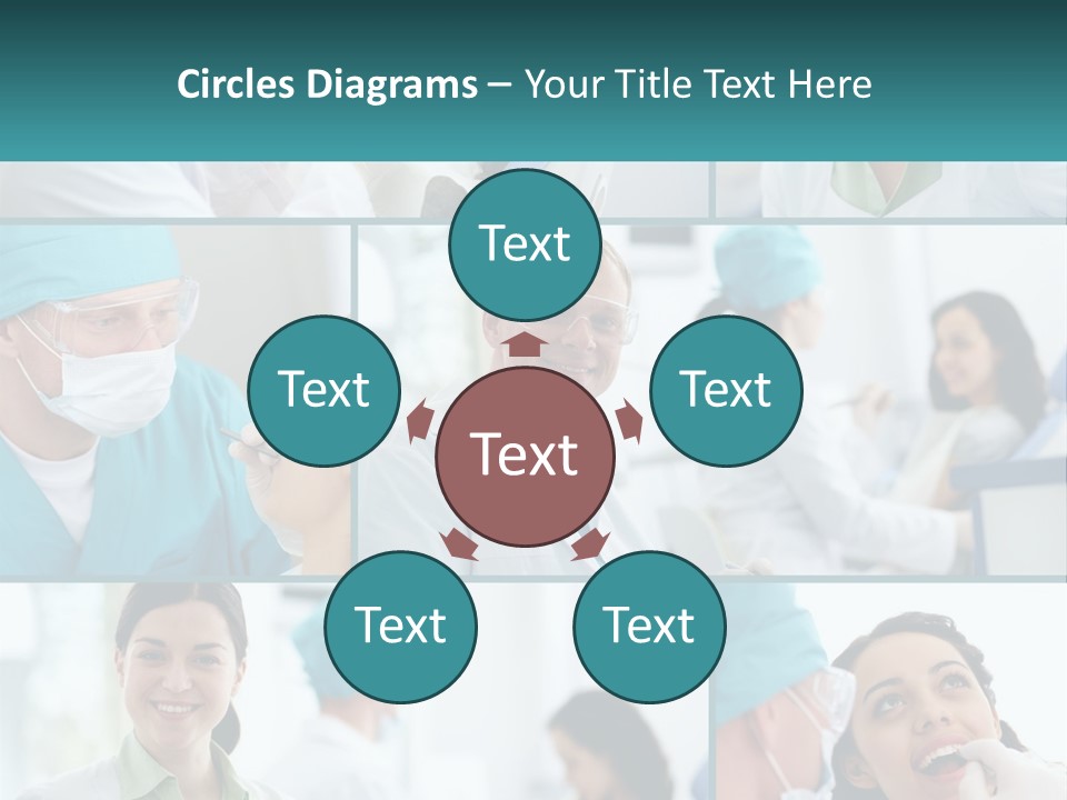 A Collage Of Photos Of Doctors In Scrubs PowerPoint Template