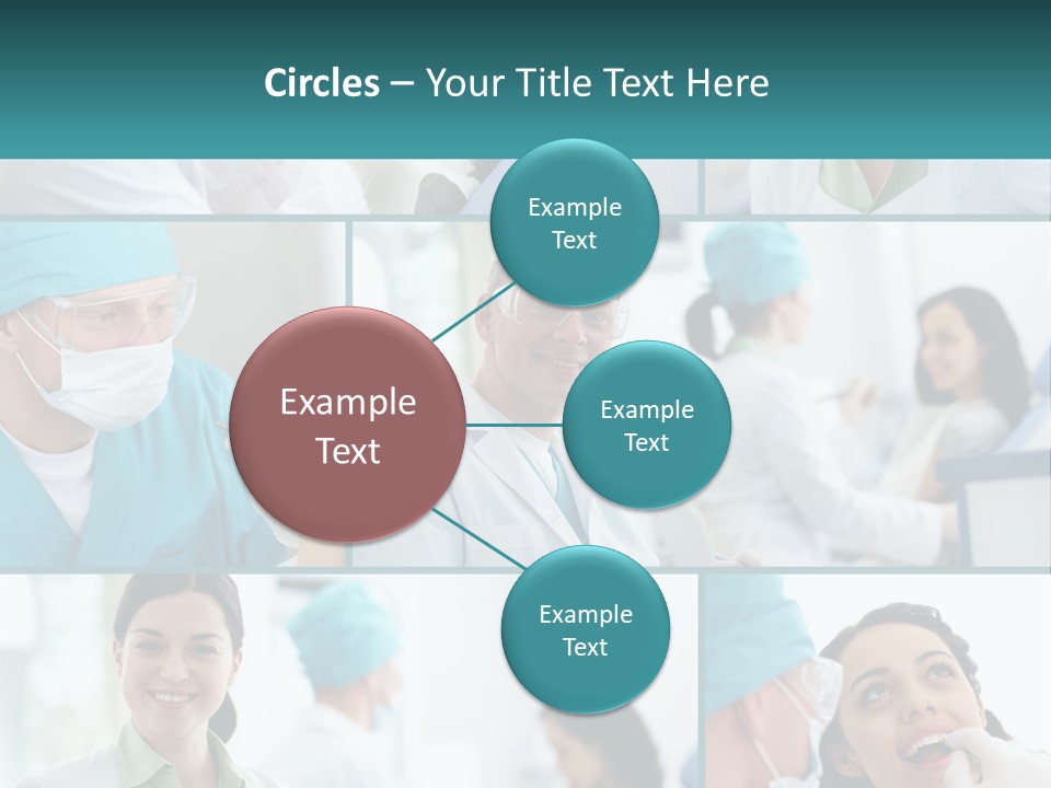 A Collage Of Photos Of Doctors In Scrubs PowerPoint Template