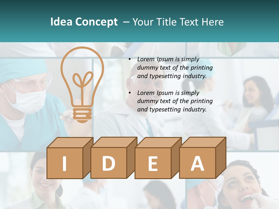 A Collage Of Photos Of Doctors In Scrubs PowerPoint Template