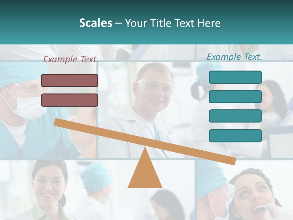 A Collage Of Photos Of Doctors In Scrubs PowerPoint Template