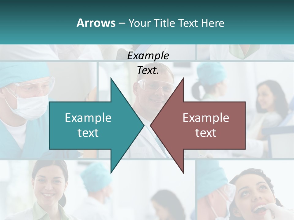 A Collage Of Photos Of Doctors In Scrubs PowerPoint Template