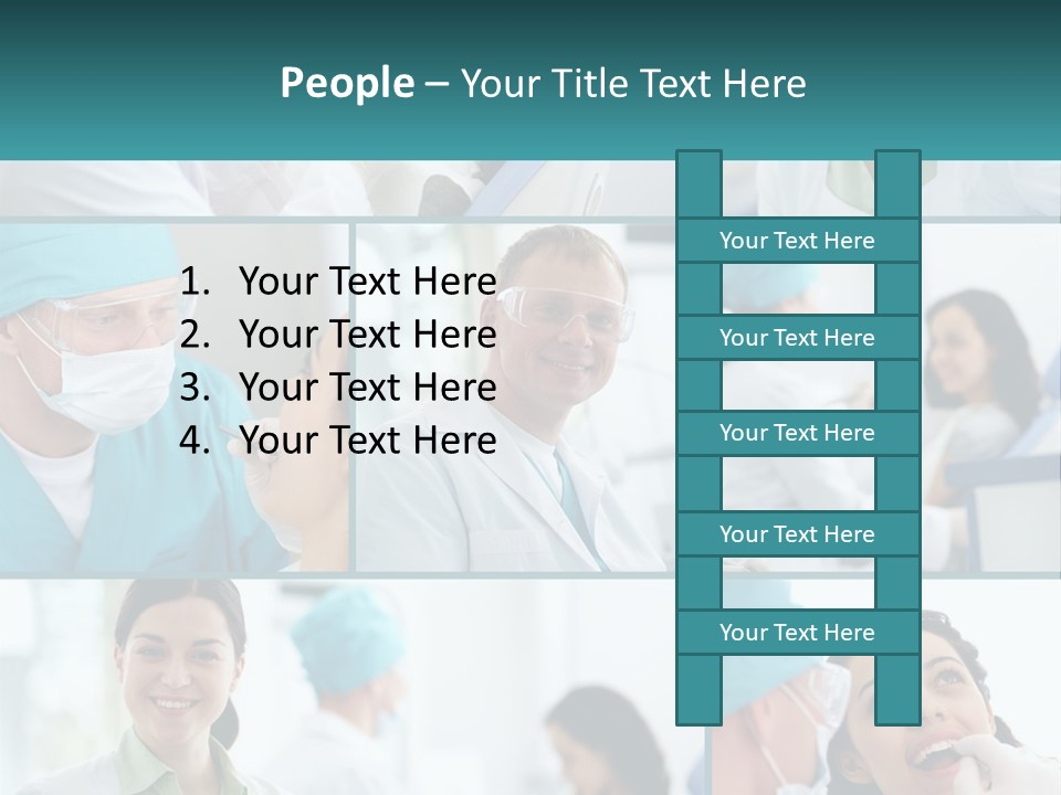 A Collage Of Photos Of Doctors In Scrubs PowerPoint Template