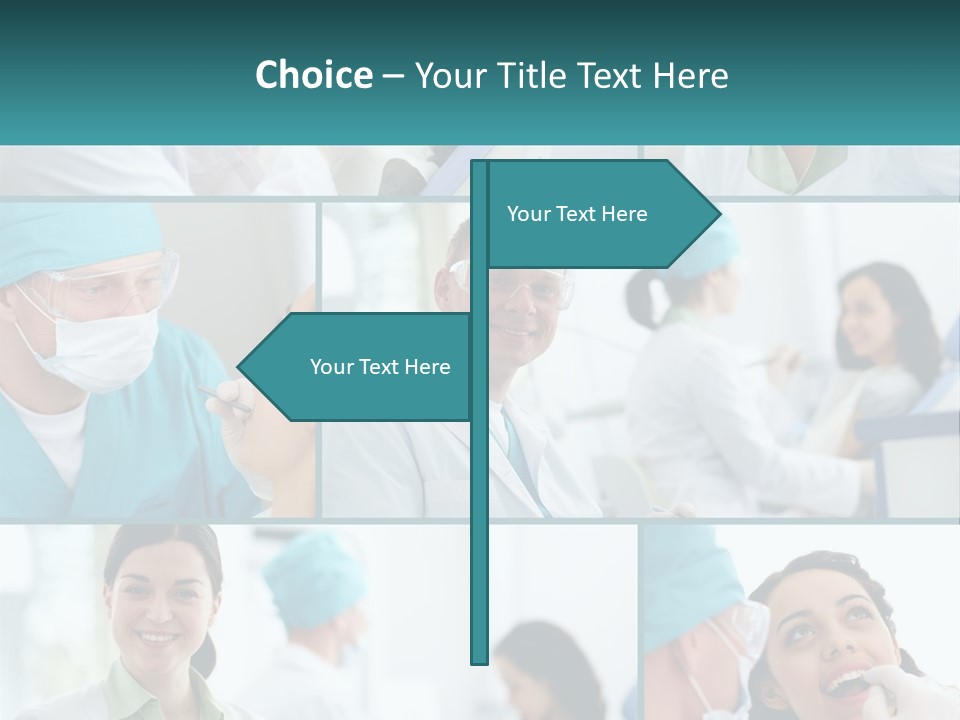 A Collage Of Photos Of Doctors In Scrubs PowerPoint Template