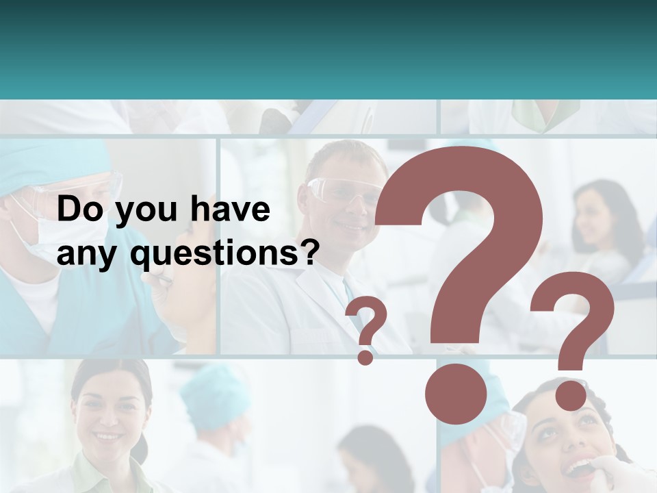 A Collage Of Photos Of Doctors In Scrubs PowerPoint Template