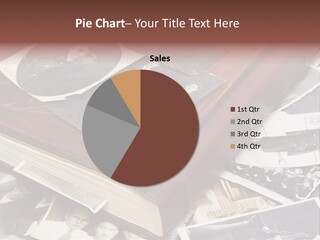 A Book With Old Photos On Top Of It PowerPoint Template