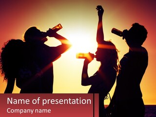 A Group Of People Standing Next To Each Other PowerPoint Template