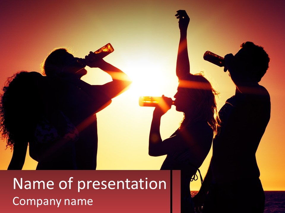 A Group Of People Standing Next To Each Other PowerPoint Template
