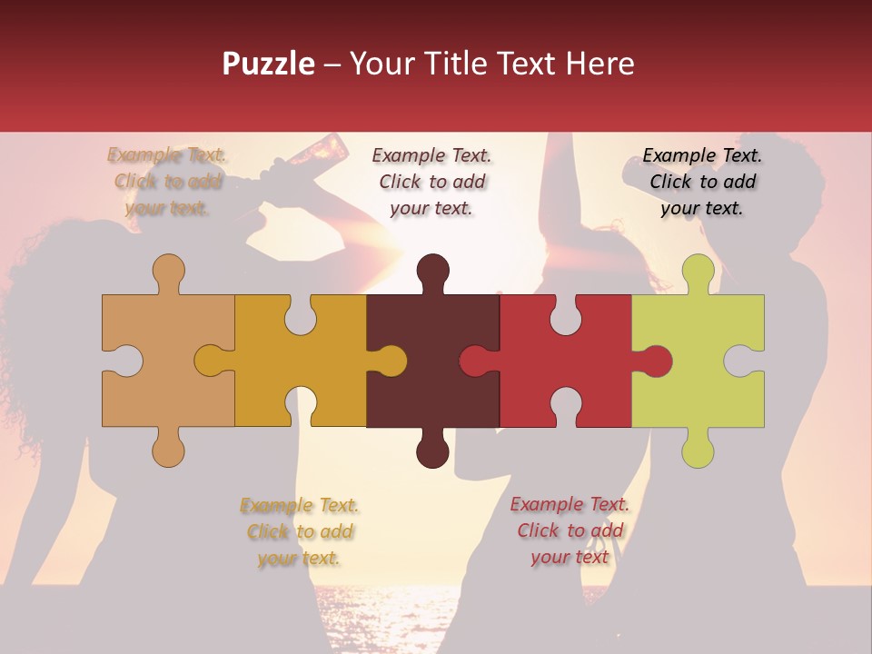 A Group Of People Standing Next To Each Other PowerPoint Template