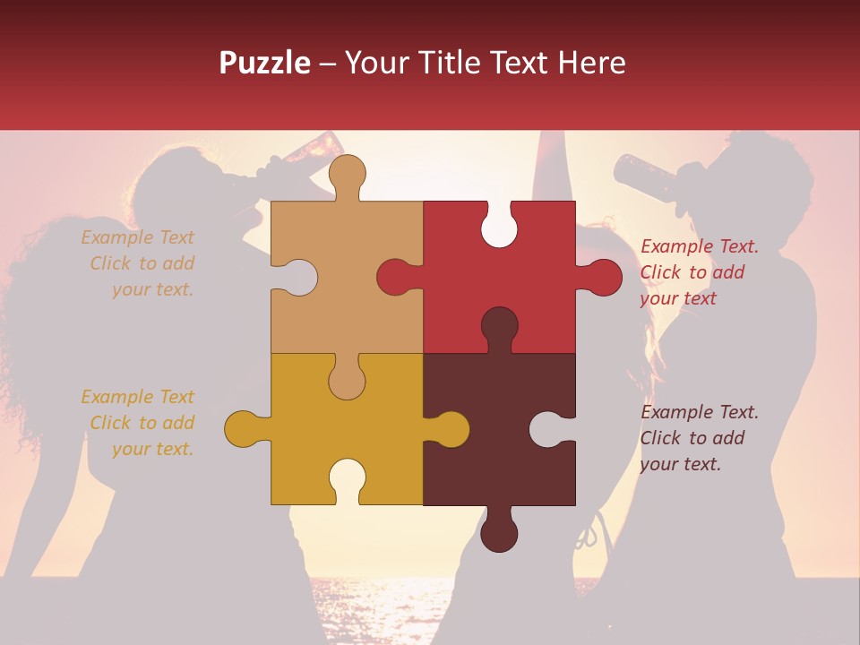 A Group Of People Standing Next To Each Other PowerPoint Template