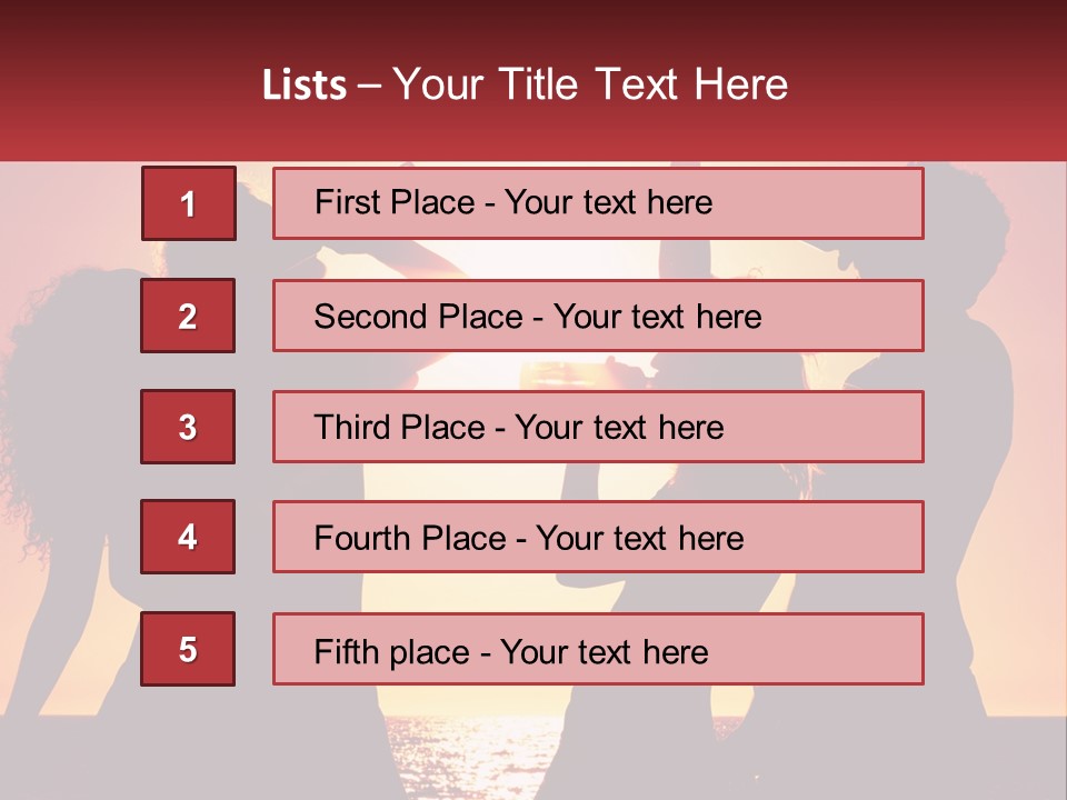 A Group Of People Standing Next To Each Other PowerPoint Template