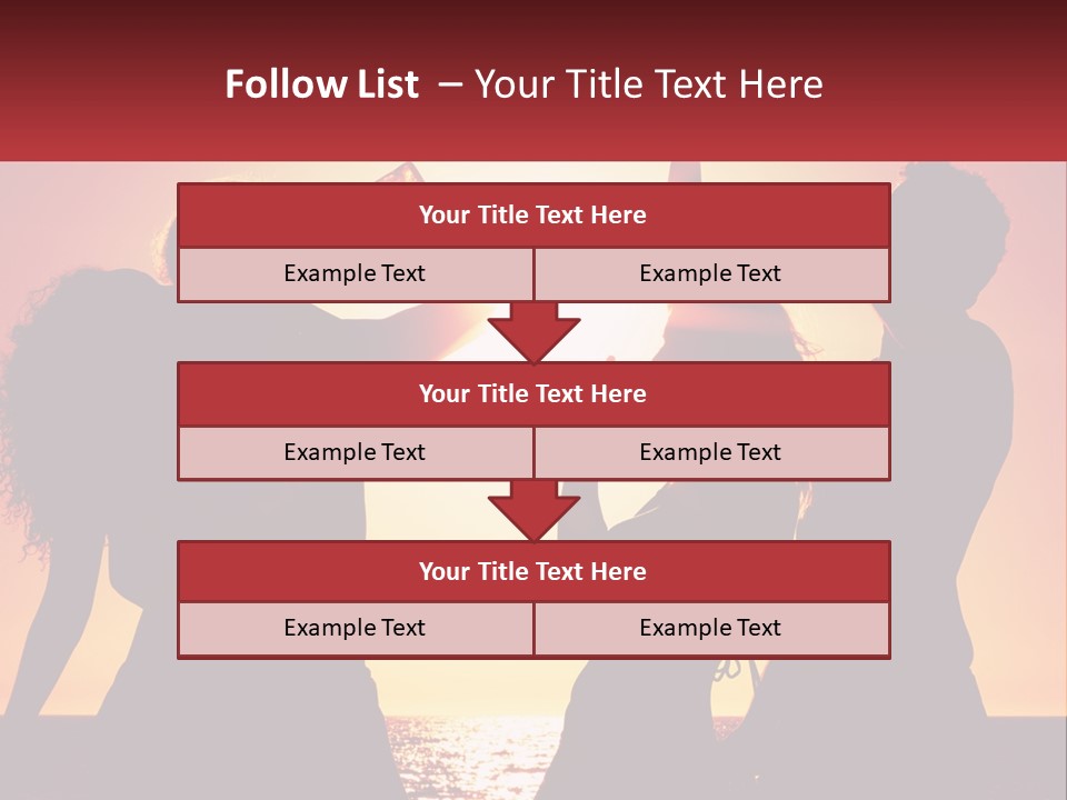 A Group Of People Standing Next To Each Other PowerPoint Template