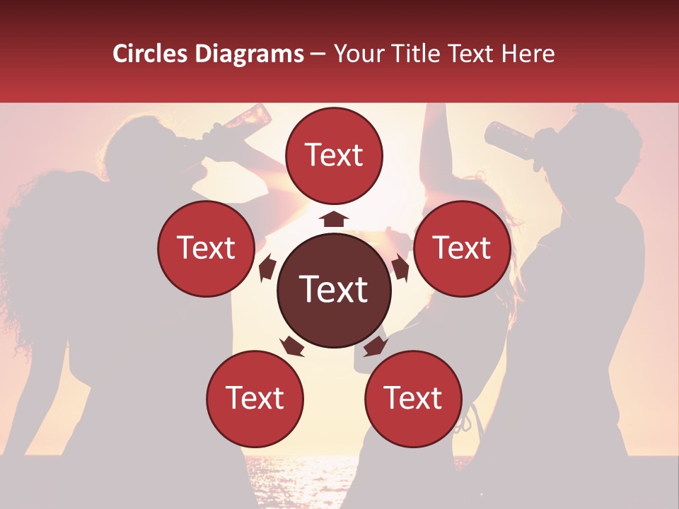 A Group Of People Standing Next To Each Other PowerPoint Template