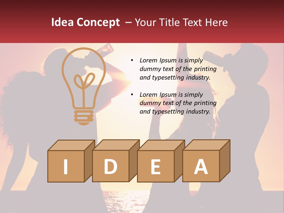 A Group Of People Standing Next To Each Other PowerPoint Template
