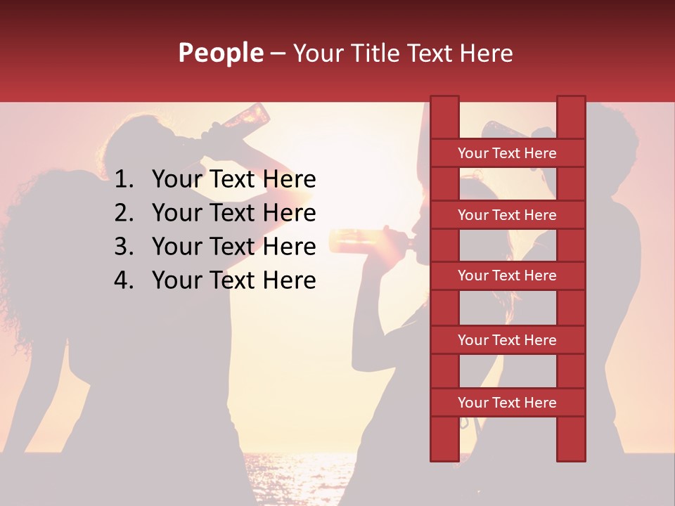 A Group Of People Standing Next To Each Other PowerPoint Template