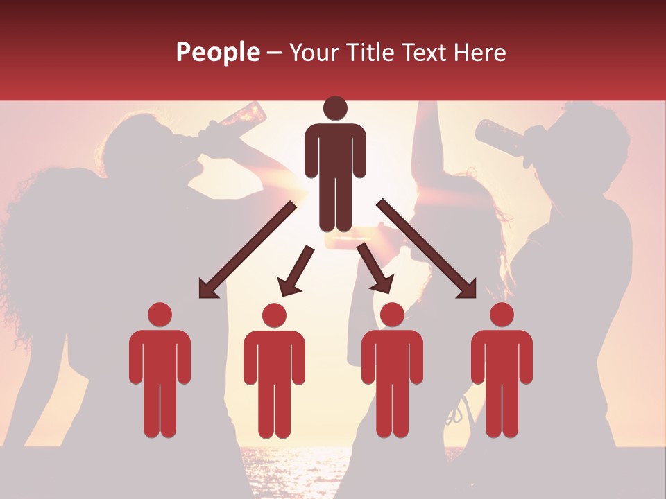 A Group Of People Standing Next To Each Other PowerPoint Template