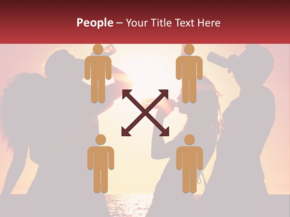 A Group Of People Standing Next To Each Other PowerPoint Template