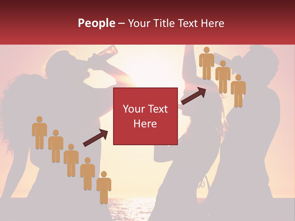 A Group Of People Standing Next To Each Other PowerPoint Template