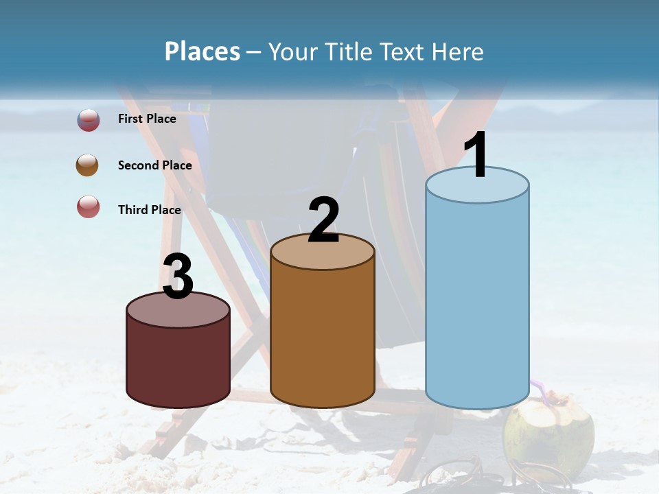 A Person Sitting In A Beach Chair On The Beach PowerPoint Template