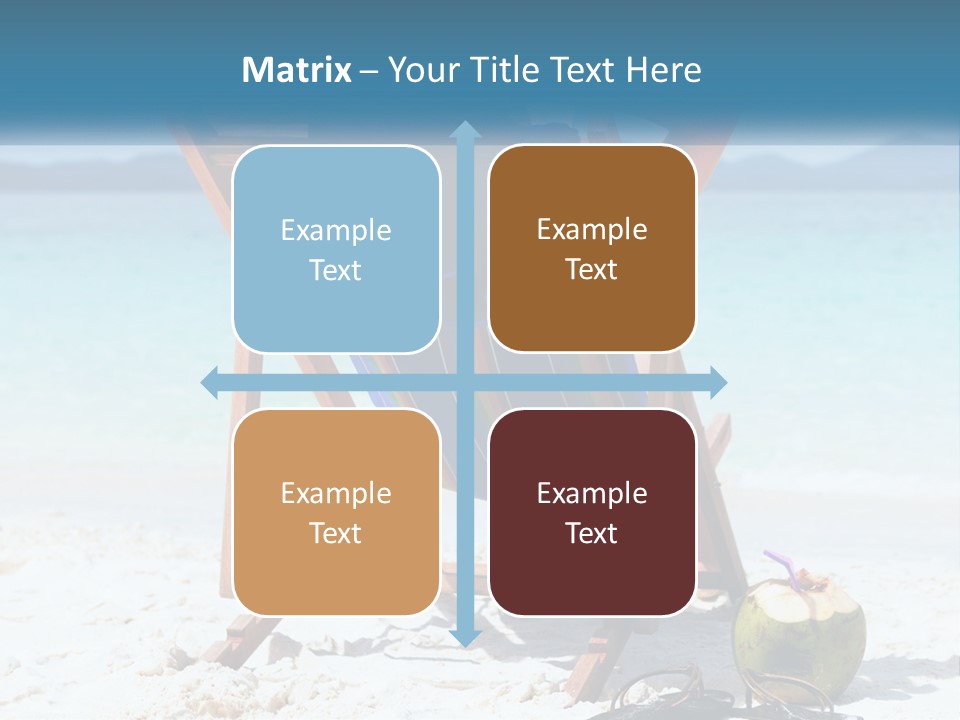 A Person Sitting In A Beach Chair On The Beach PowerPoint Template