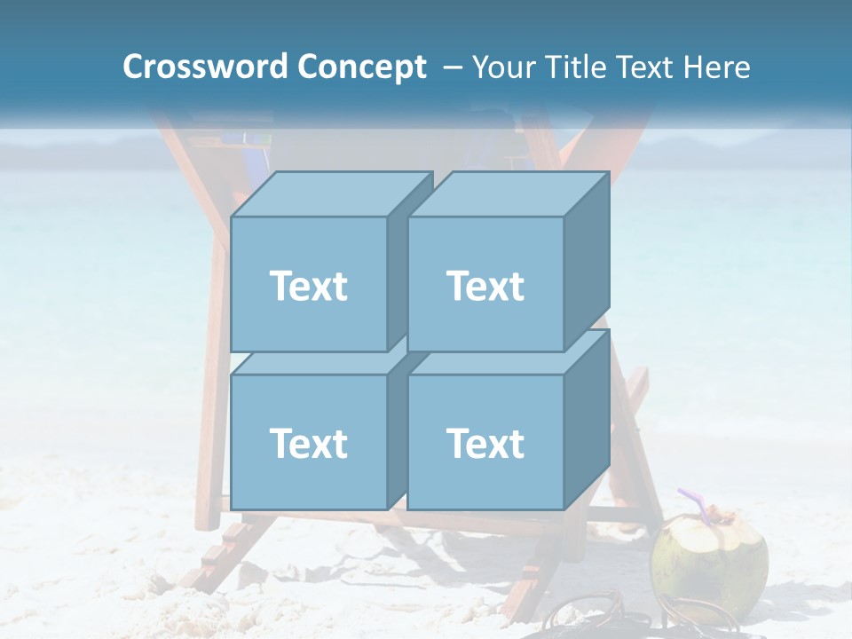 A Person Sitting In A Beach Chair On The Beach PowerPoint Template