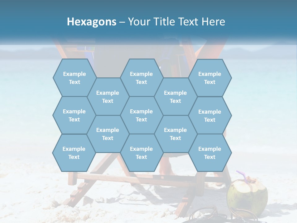 A Person Sitting In A Beach Chair On The Beach PowerPoint Template