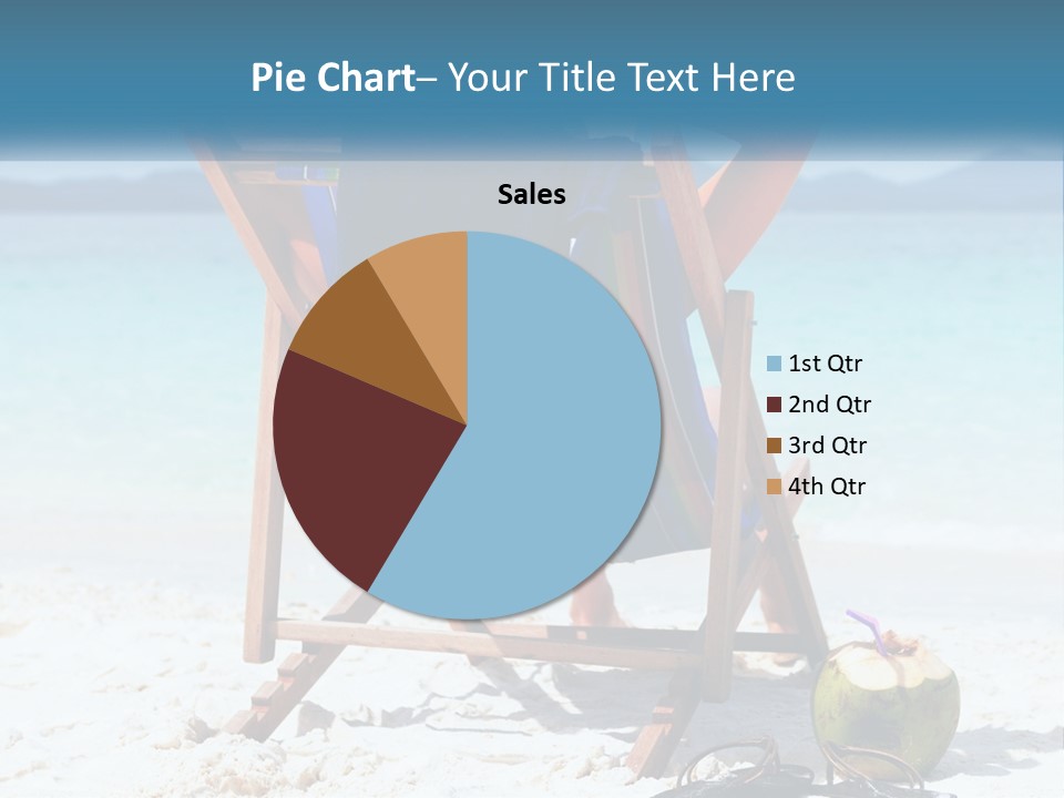 A Person Sitting In A Beach Chair On The Beach PowerPoint Template
