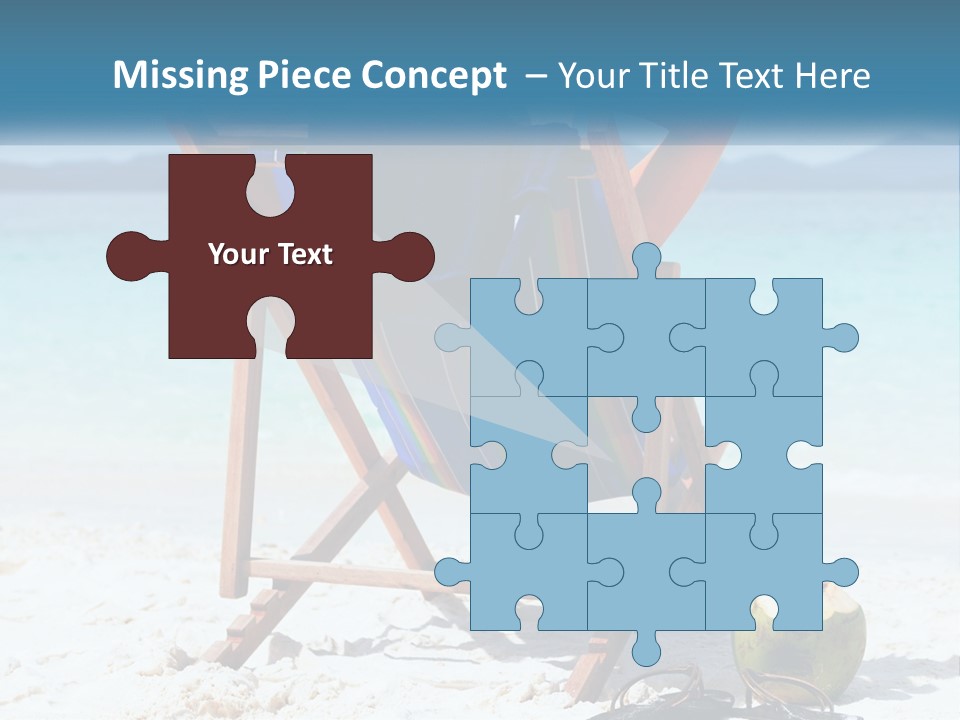 A Person Sitting In A Beach Chair On The Beach PowerPoint Template