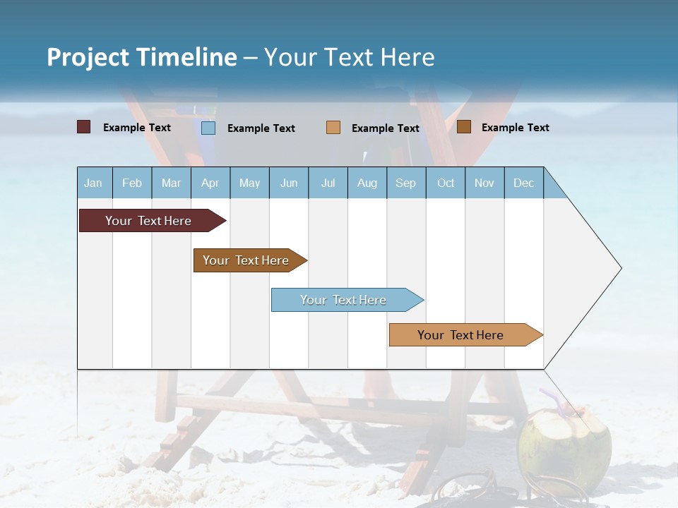 A Person Sitting In A Beach Chair On The Beach PowerPoint Template
