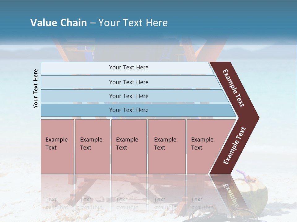 A Person Sitting In A Beach Chair On The Beach PowerPoint Template