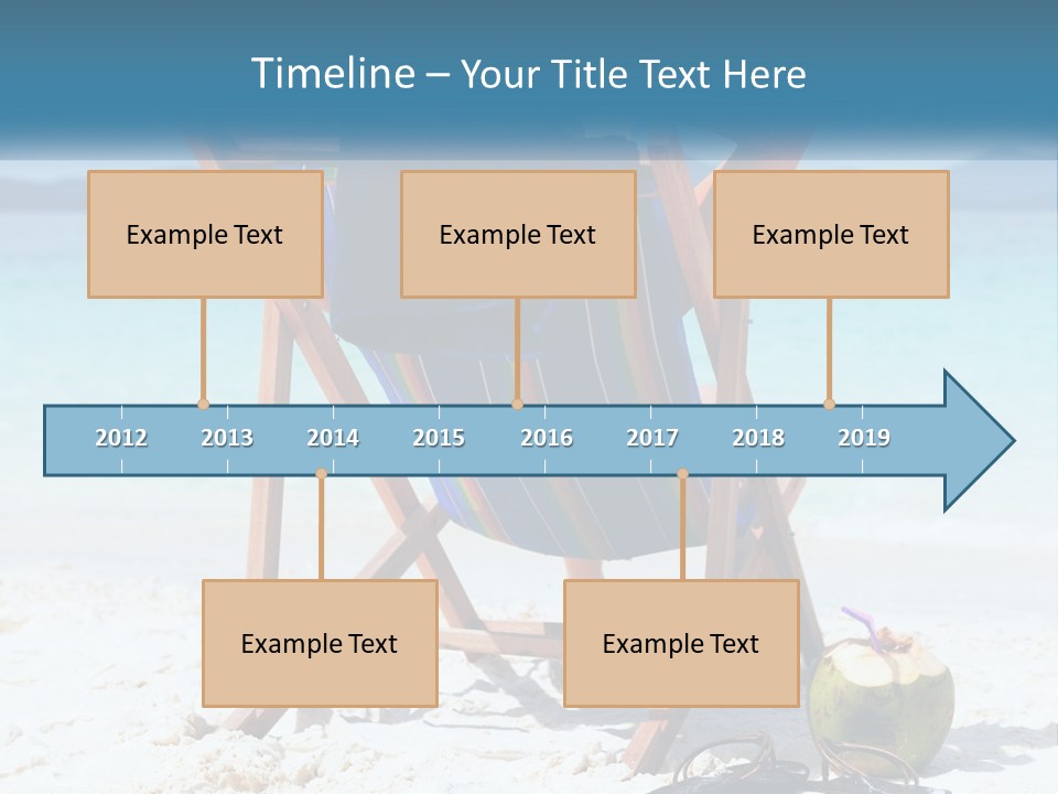 A Person Sitting In A Beach Chair On The Beach PowerPoint Template