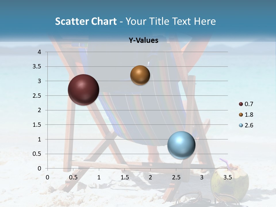 A Person Sitting In A Beach Chair On The Beach PowerPoint Template
