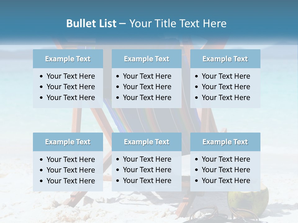 A Person Sitting In A Beach Chair On The Beach PowerPoint Template