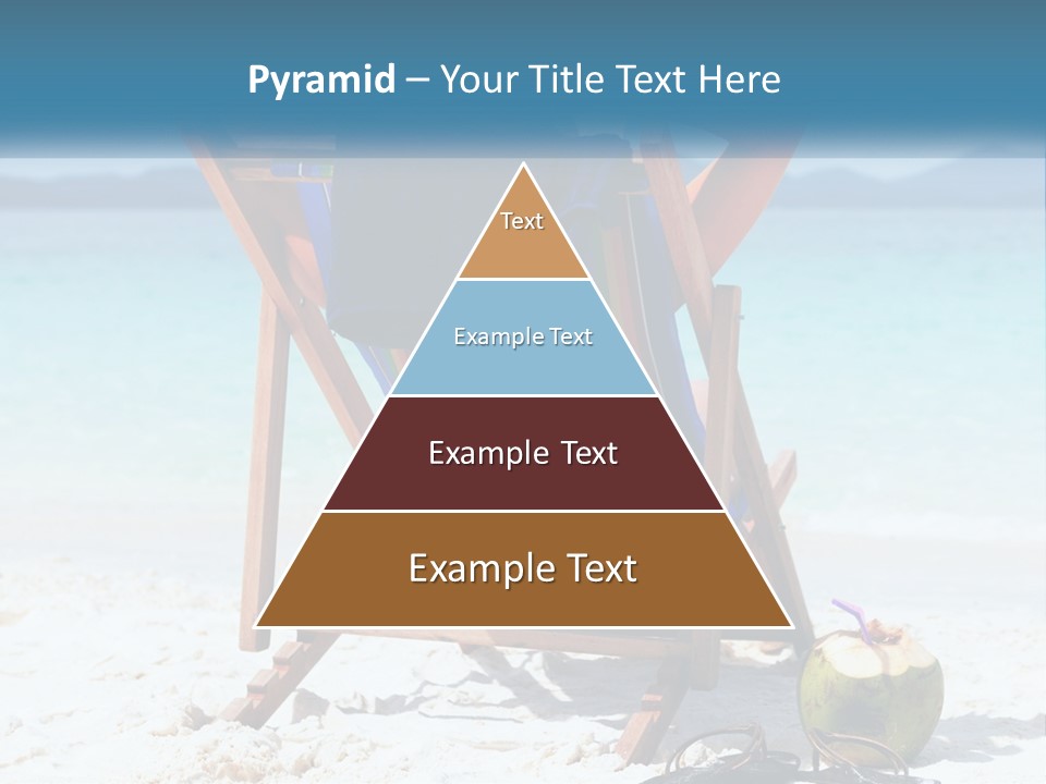 A Person Sitting In A Beach Chair On The Beach PowerPoint Template