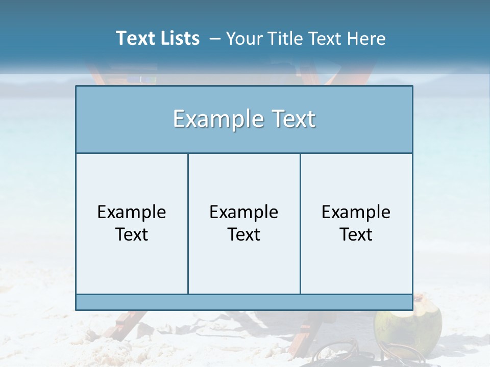 A Person Sitting In A Beach Chair On The Beach PowerPoint Template