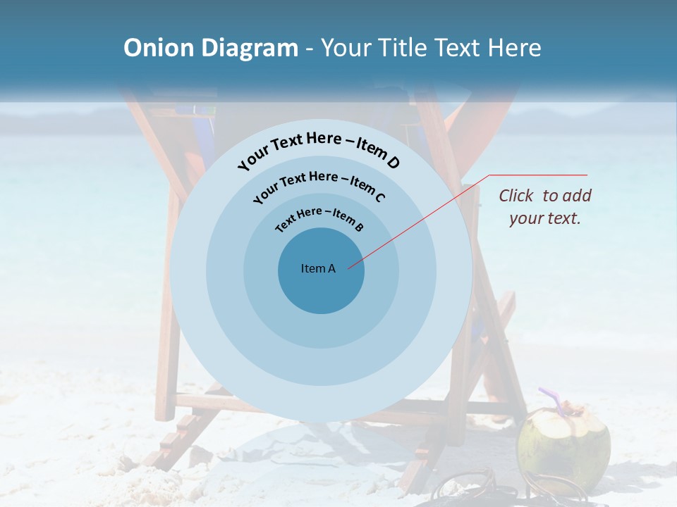 A Person Sitting In A Beach Chair On The Beach PowerPoint Template