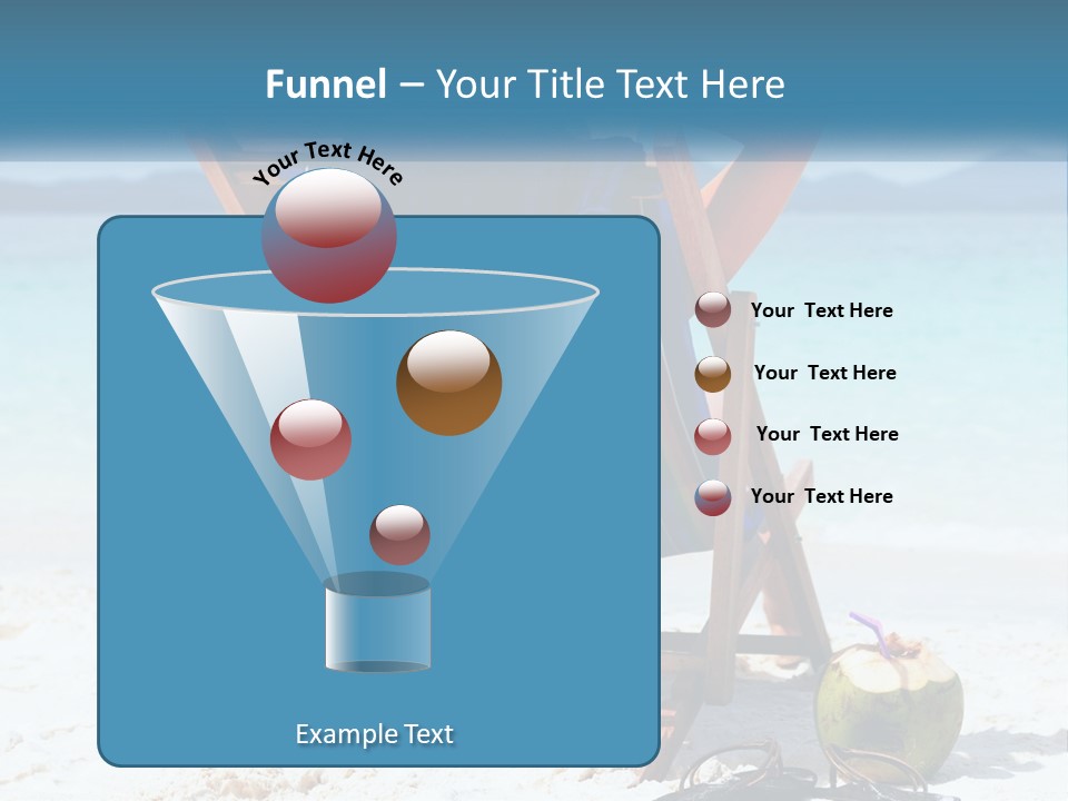 A Person Sitting In A Beach Chair On The Beach PowerPoint Template