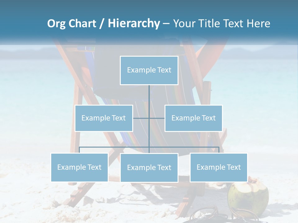 A Person Sitting In A Beach Chair On The Beach PowerPoint Template