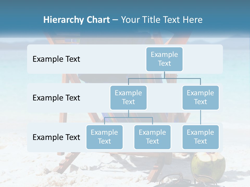 A Person Sitting In A Beach Chair On The Beach PowerPoint Template