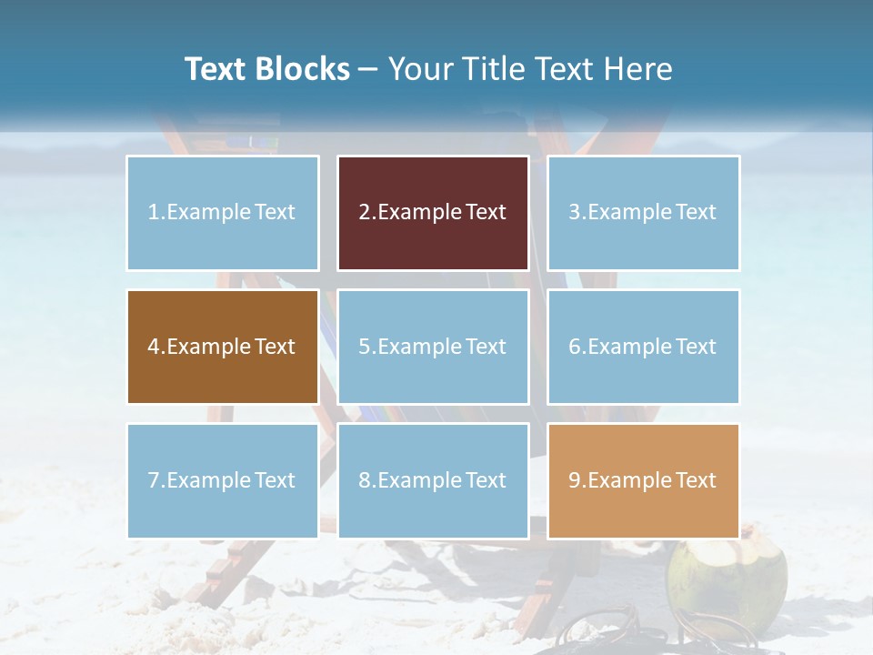 A Person Sitting In A Beach Chair On The Beach PowerPoint Template